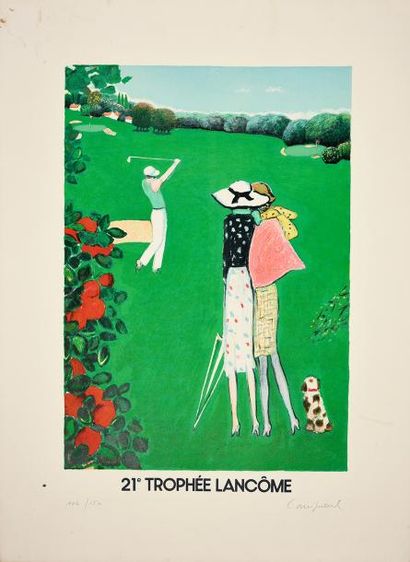 Jean-Pierre CASSIGNEUL (1935) Lithographie du 21ème Trophée Lancôme en 1990.
Signée...