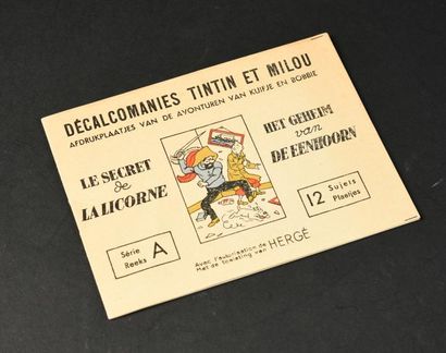 HERGÉ TINTIN HS DÉCALCOMANIES LE SECRET DE LA LICORNE.
Série A - 12 sujets. Ce carnet...