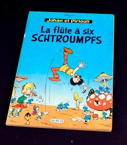 PEYO JOHAN ET PIRLOUIT 09. LA FLÛTE À SIX SCHTROUMPFS.
Edition originale belge brochée...