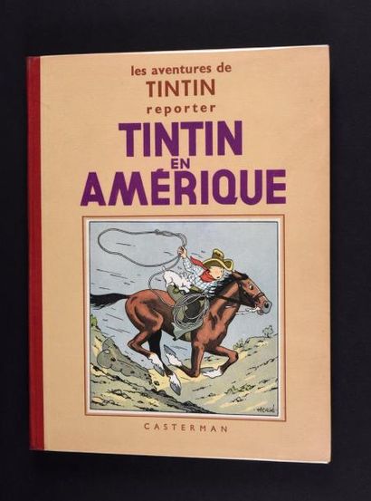 HERGÉ Tintin 03. Tintin en Amérique.
Edition en noir et blanc de 1937. A4 (A4 - tirage...