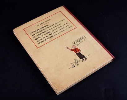 HERGÉ TINTIN 02. TINTIN CONGO. A3. REPORTER 1937.
Edition originale Casterman. Gardes...