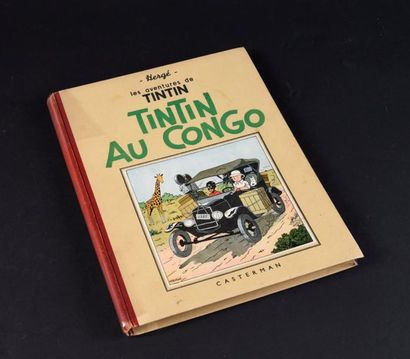 HERGÉ TINTIN 02. Tintin au Congo. Casterman A14 - Casterman 1941.
Dos pellior rouge...