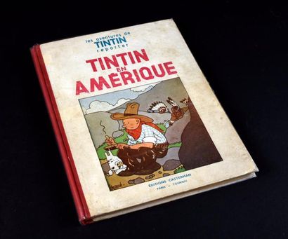HERGÉ TINTIN 03. Tintin en Amérique. P6bis. 1935.
Première édition Casterman (1400...