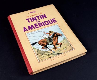 HERGÉ TINTIN 03. Tintin en Amérique. Edition A8
Casterman 1939
Dos pellior rouge...