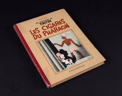 HERGÉ TINTIN 04b. Les Cigares du Pharaon.
Edition A16 - Casterman 1941.
Dos pellior...