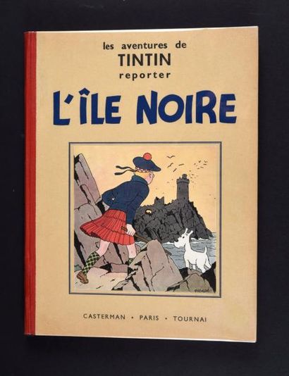 HERGÉ TINTIN 07. L'île Noire. Edition originale en noir et blanc (A5-1938).
Sans...