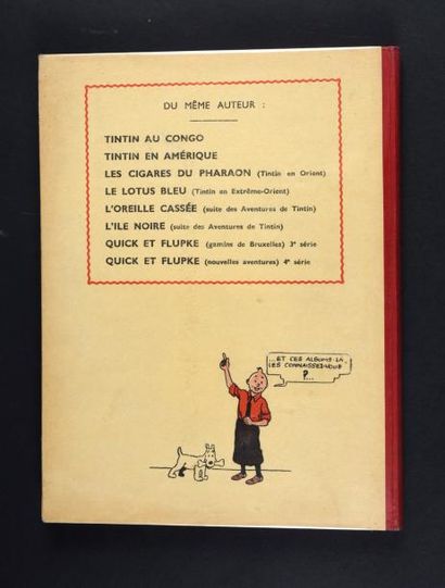 HERGÉ TINTIN 08. Le Sceptre d'Ottokar. Edition originale en noir et blanc (A7 - 1939).
L'un...