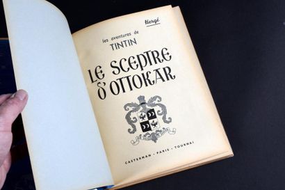 HERGÉ TINTIN 08. Le Sceptre d'Ottokar. Edition originale en noir et blanc (A7 - 1939).
L'un...