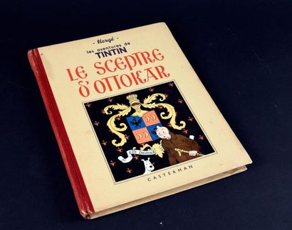 HERGÉ TINTIN 08. Le Sceptre d'Ottokar. Edition A15 - Casterman 1941.
Dos pellior...