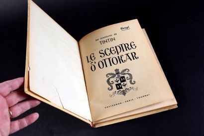 HERGÉ TINTIN 08. Le Sceptre d'Ottokar. Edition A15 - Casterman 1941.
Dos pellior...