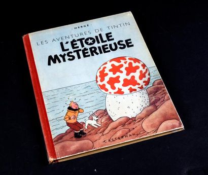 HERGÉ TINTIN 10. L'étoile mystérieuse. A18 Blanc - Edition originale 1942.
Dos rouge....