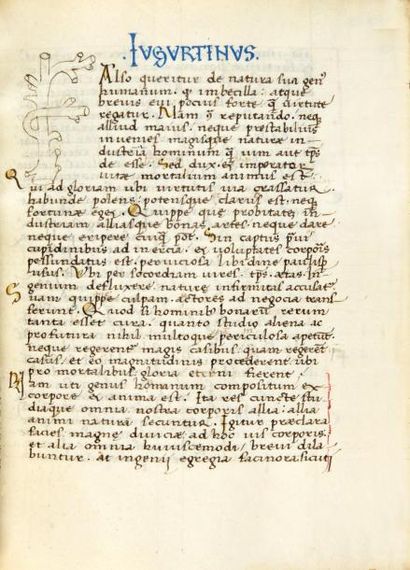 SALLUSTE Salus Romani liber incipit Opera. XVe siècle.
Un volume in-16 (116 x 147...