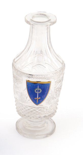 null Petite carafe en cristal du service de table du Cottage de Peterhof, taillé...