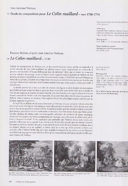 null Le colin-maillard, vers 1740-1750
Eventail plié, la feuille double en peau peinte...