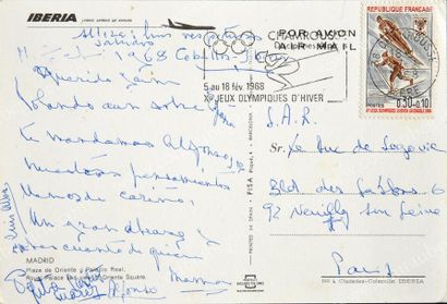 null VICTORIA-EUGÉNIE, reine d'Espagne (1887-1969)
Carte autographe signée «Maman»...