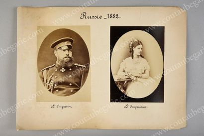 null ALEXANDRE III, empereur de Russie (1845-1894).
Portrait photographique le représentant...