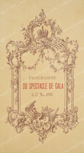 null [COURONNEMENT DE L'EMPEREUR NICOLAS II]
Programme du spectacle de Gala offert...