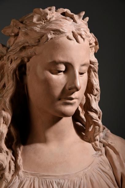 JEAN BAPTISTE CARPEAUX (1827-1875) 
La candeur.
Epreuve en terre cuite. Signée à...