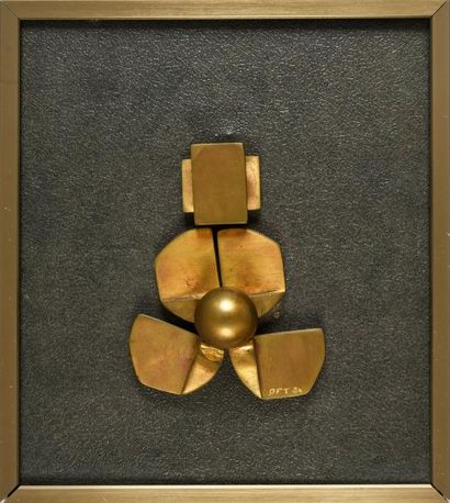 Diem PHUNG-THI (1920 - 2002) 
Sans titre
Suite de trois sculptures d'applique.
Épreuves...
