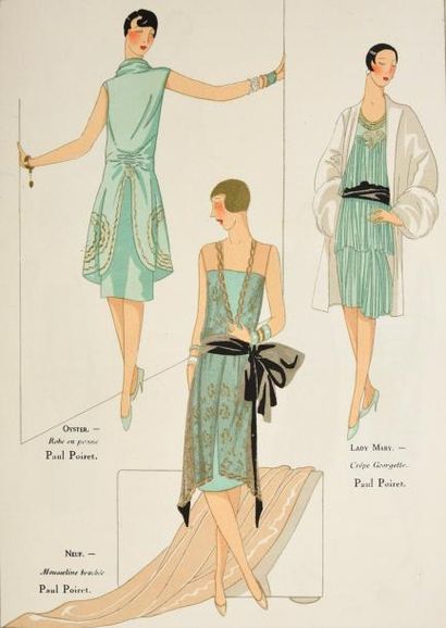 A.G.B, Art-Goût-Beauté Feuillets de l'élégance féminine, 1928, année complète de...