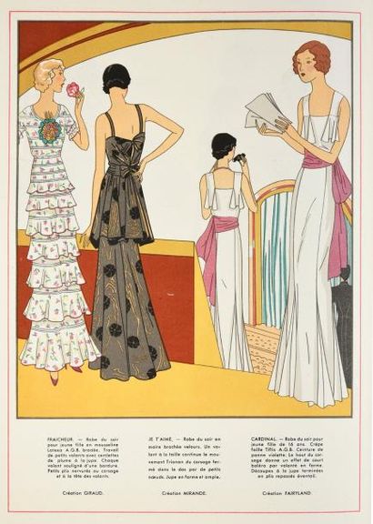 A.G.B, Art-Goût-Beauté Feuillets de l'élégance féminine, 1931, année complète de...