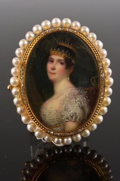 Attribué à Ferdinando QUAGLIA (Plaisance, 1780 - Paris, 1853) 
L'impératrice Joséphine...