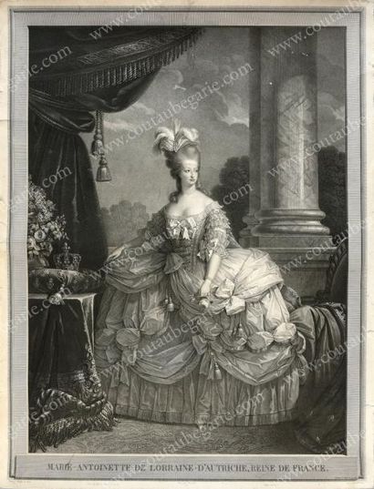ROGER Barthélémy (1770-1841) Portrait de Marie-Antoinette d'Autriche, reine de France.
Belle...