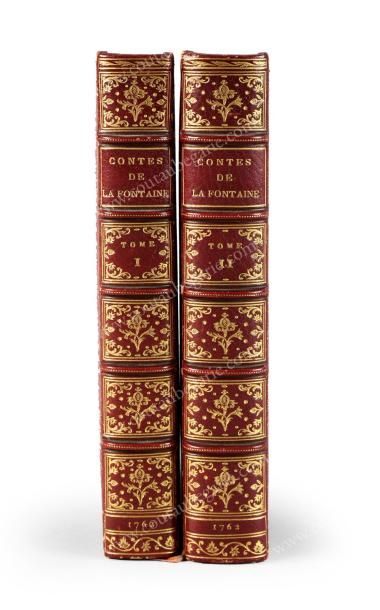 LA FONTAINE Jean de Contes et nouvelles en vers, publié à Amsterdam, 1762. Deux volumes...