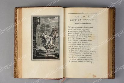 LA FONTAINE Jean de Contes et nouvelles en vers, publié à Amsterdam, 1762. Deux volumes...