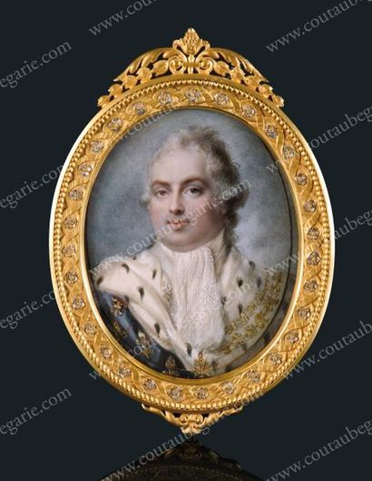 STROELY Peter Edouard (1768-1826) Le comte de Provence, futur Louis XVIII, roi de...