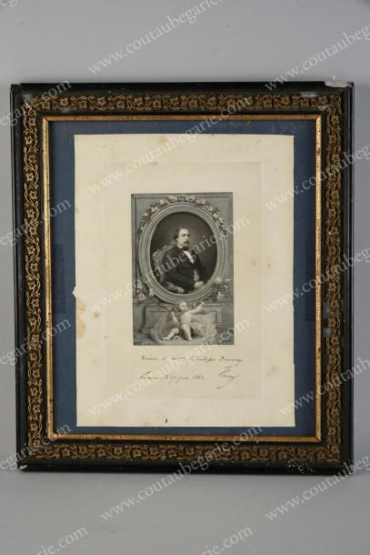 BIGOLA Lodovico (1822-1905) Portrait d'Henri d'Artois, comte de Chambord (1820-1883).
Estampe...