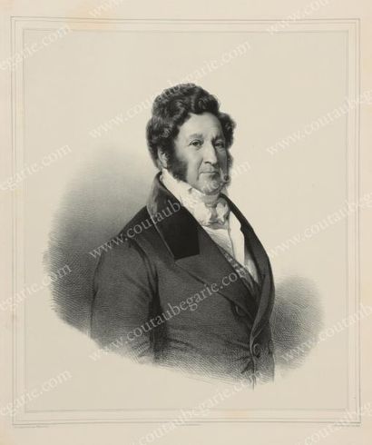 null LOUIS-PHILIPPE Ier, roi des Français (1773-1850).
Bel ensemble de quatre lithographies:...