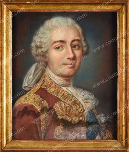 École Française du XIXe siècle Portrait de Louis XV, roi de France (1703-1768).
Pastel...