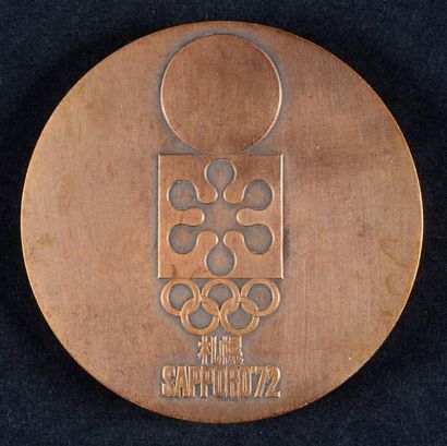 null Médaille de participant des XIème Jeux Olympiques d'hiver. Graveur S. Fukuda.
Diamètre...
