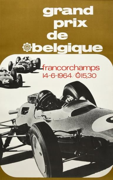 null Affiche du Grand Prix de Belgique 1964. Victoire de Jim Clark sur Lotus.
Dim....