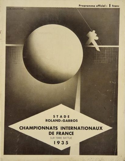null Programme officiel des Championnats Internationaux de France 1935 au Stade Roland...