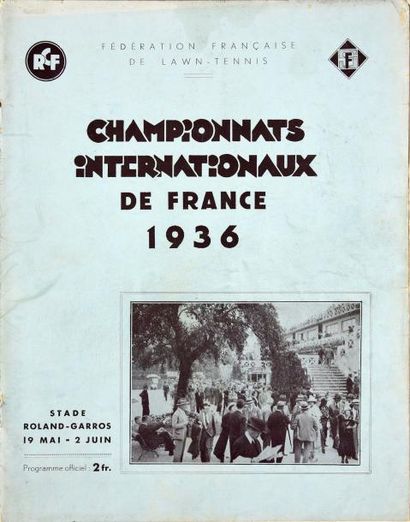 null Programme officiel des Championnats Internationaux de France 1936 au Stade Roland...