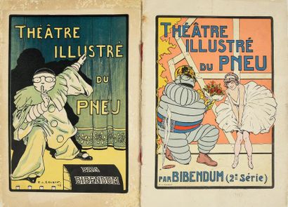 null Albums par Bibendum. «Théatre Illustré du Pneu» couvertures illustrées par E.L...