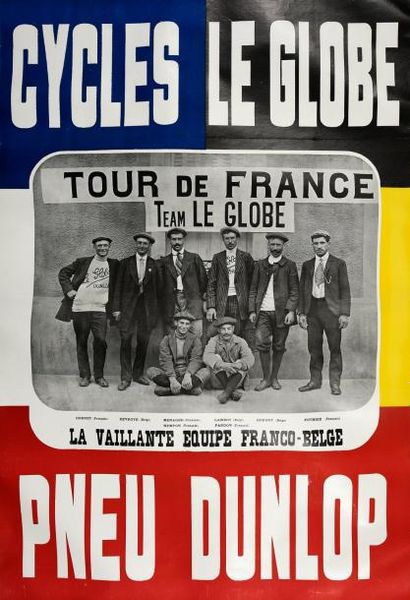 null Affiche des Cycles «Le Globe». La vaillante équipe Franco-Belge du team le Globe...