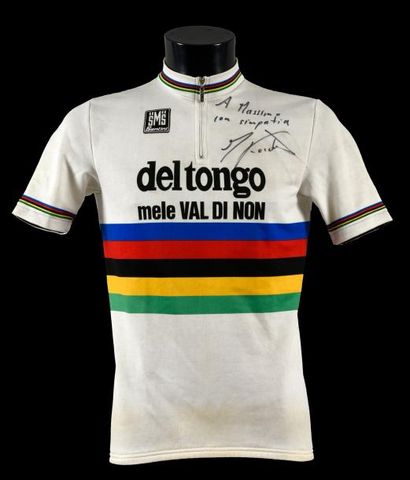 Maurizio Fondriest Maillot de Champion du Monde (1988) porté lors de la saison 1989...