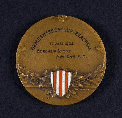 null Médaille de la rencontre entre le Berchem Sport (club belge) et l'Amiens AC...