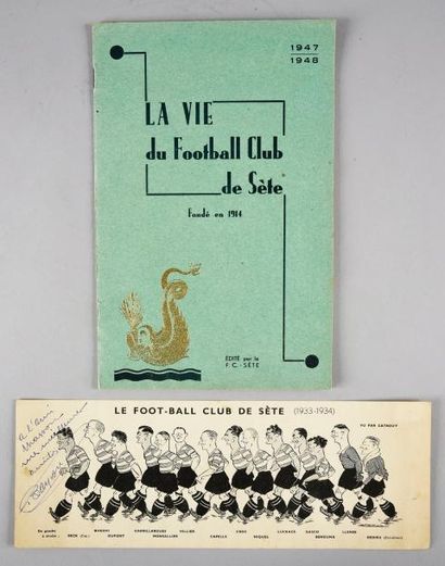 null La vie du Football Club de Sète. Fascicule de 16 pages édité pour l'année 1947-1948.
On...
