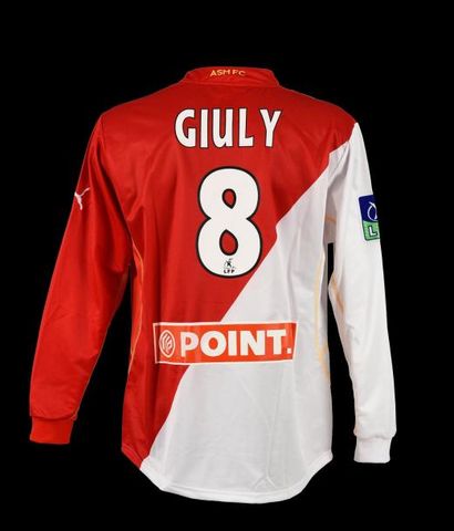 null Ludovic Giuly n°8
Maillot de l'AS Monaco pour la Coupe de la Ligue 1999-2000....