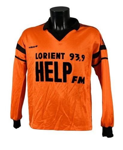 null Maillot n°16 du F.C Lorient porté lors de la saison 1988-1989 du Championnat...