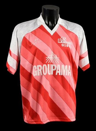 null Maillot n°16 de l'AS Beauvais Oise pour la saison 1990-1991 du championnat de...