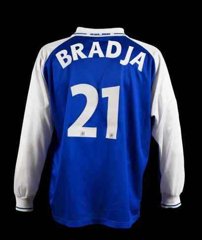 null Mohamed Brada n°21
Maillot de l'Estac Troyes pour le Championnat de France 1998-1999...