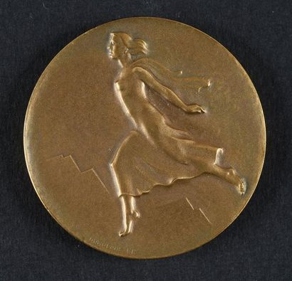 null Médaille officielle des participants. Graveur Huguenin. En bronze.
Diamètre...