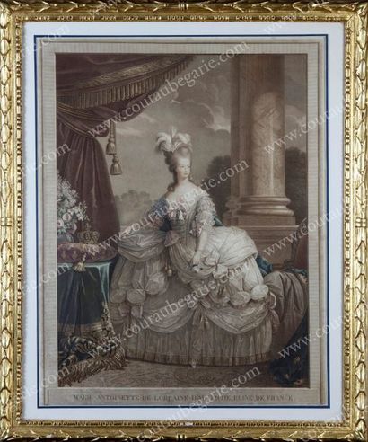 École FRANÇAISE du début du XIXe siècle 
Portrait de la reine Marie-Antoinette, reine...