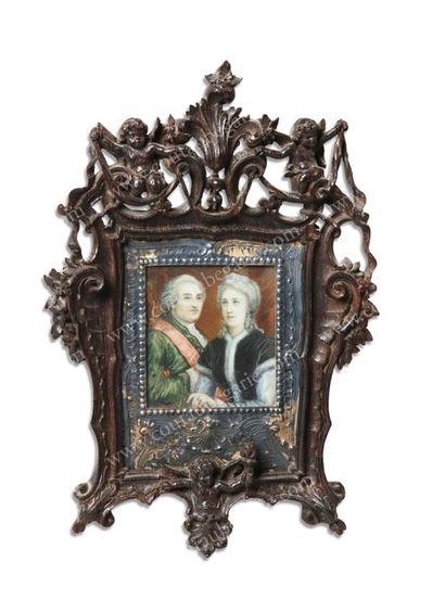 null LOUIS XVI, roi de France et MARIE-ANTOINETTE, reine de France.
Miniatures les...