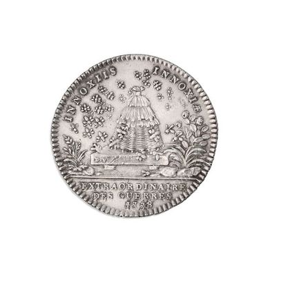 null LOUIS XVI, roi de France (1754-1793).
Jeton en argent orné sur une face d'un...